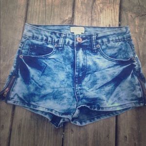 Forever 21 high rise denim shorts